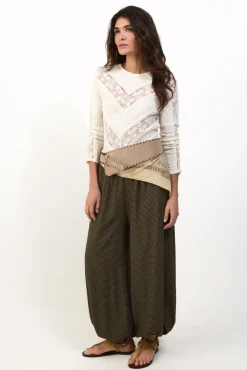Pantalón bombacho cuadros
