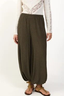 Pantalón bombacho cuadros