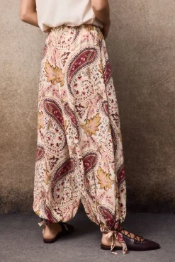 Pantalón bombacho estampado
