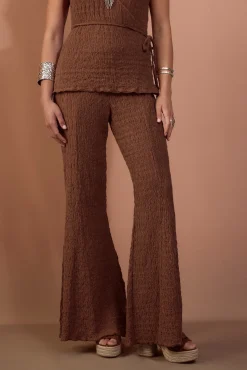 Pantalón campana de punto