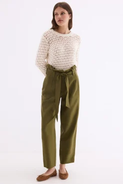 Pantalón carrot verde