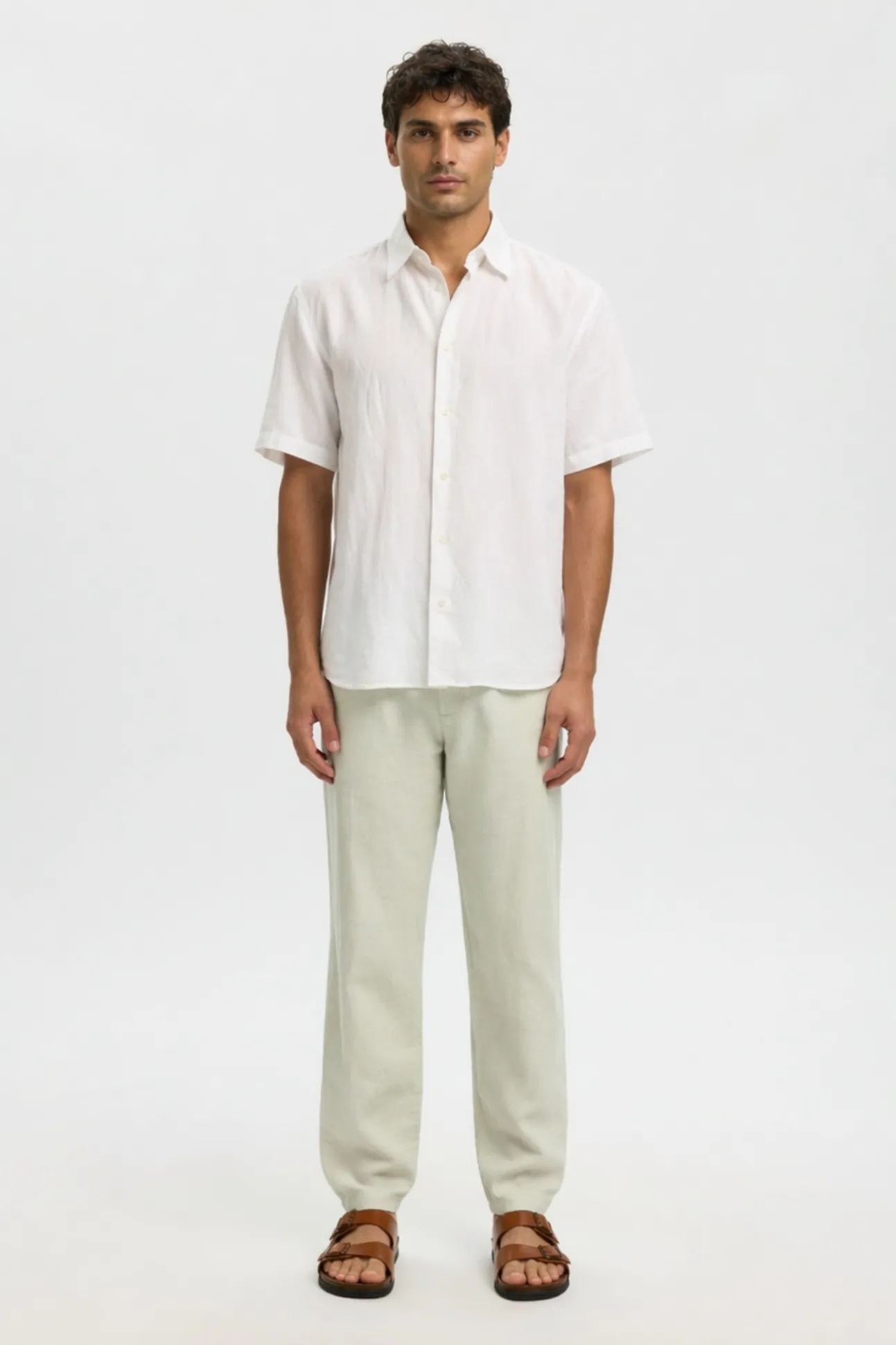 Pantalón chino lino