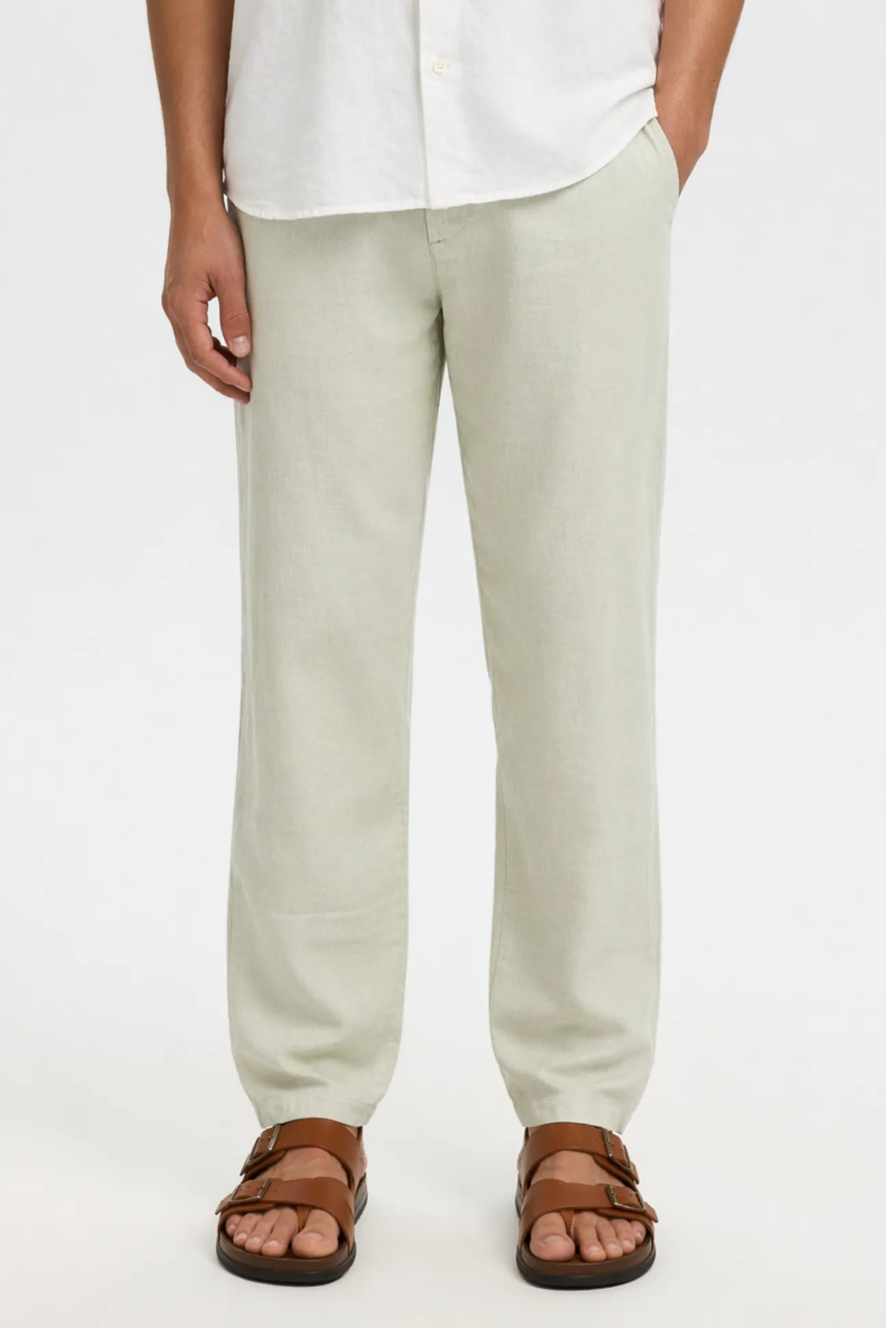 Pantalón chino lino