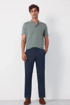 Pantalón chino print slim