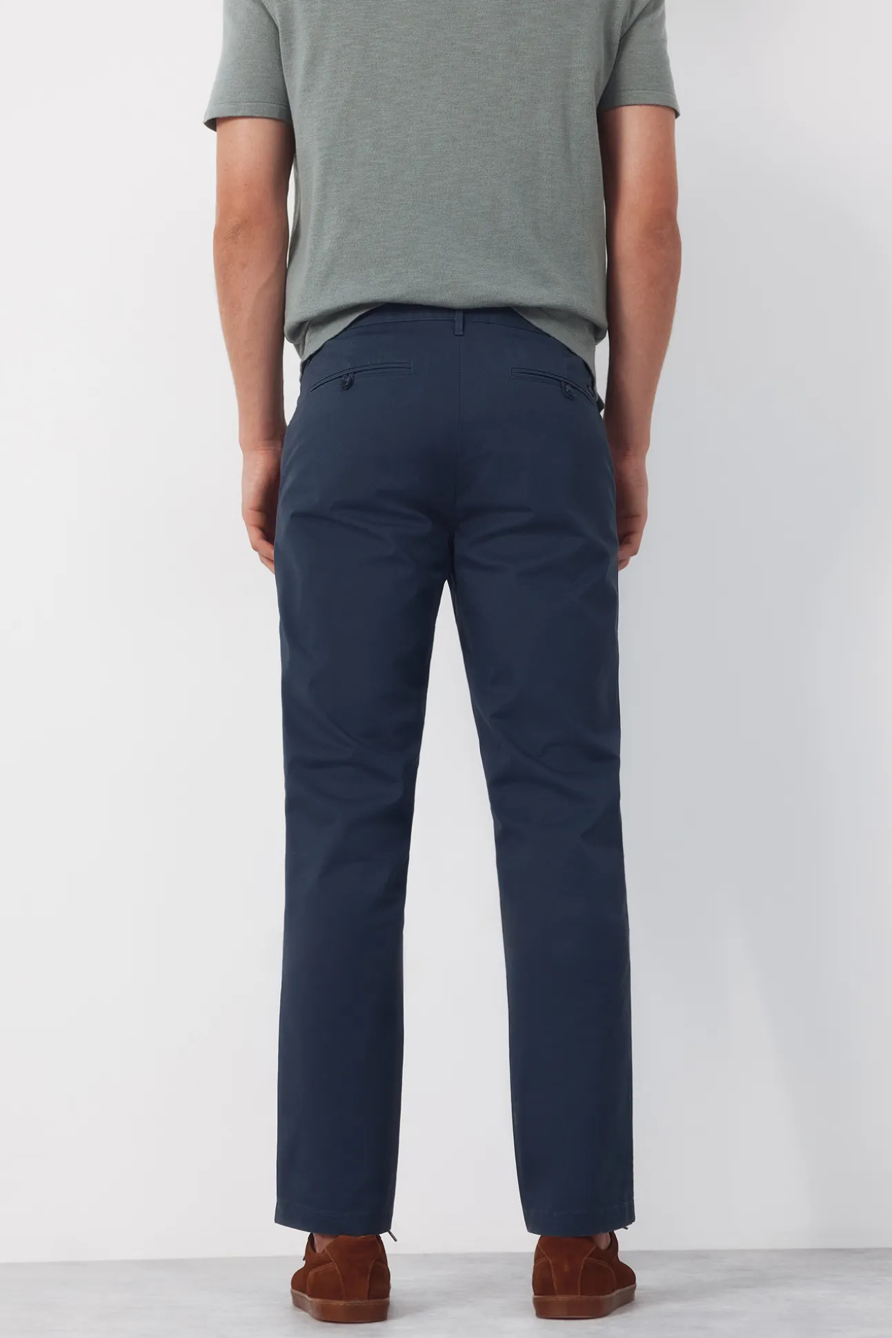 Pantalón chino print slim