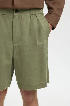 Pantalón corto de lino