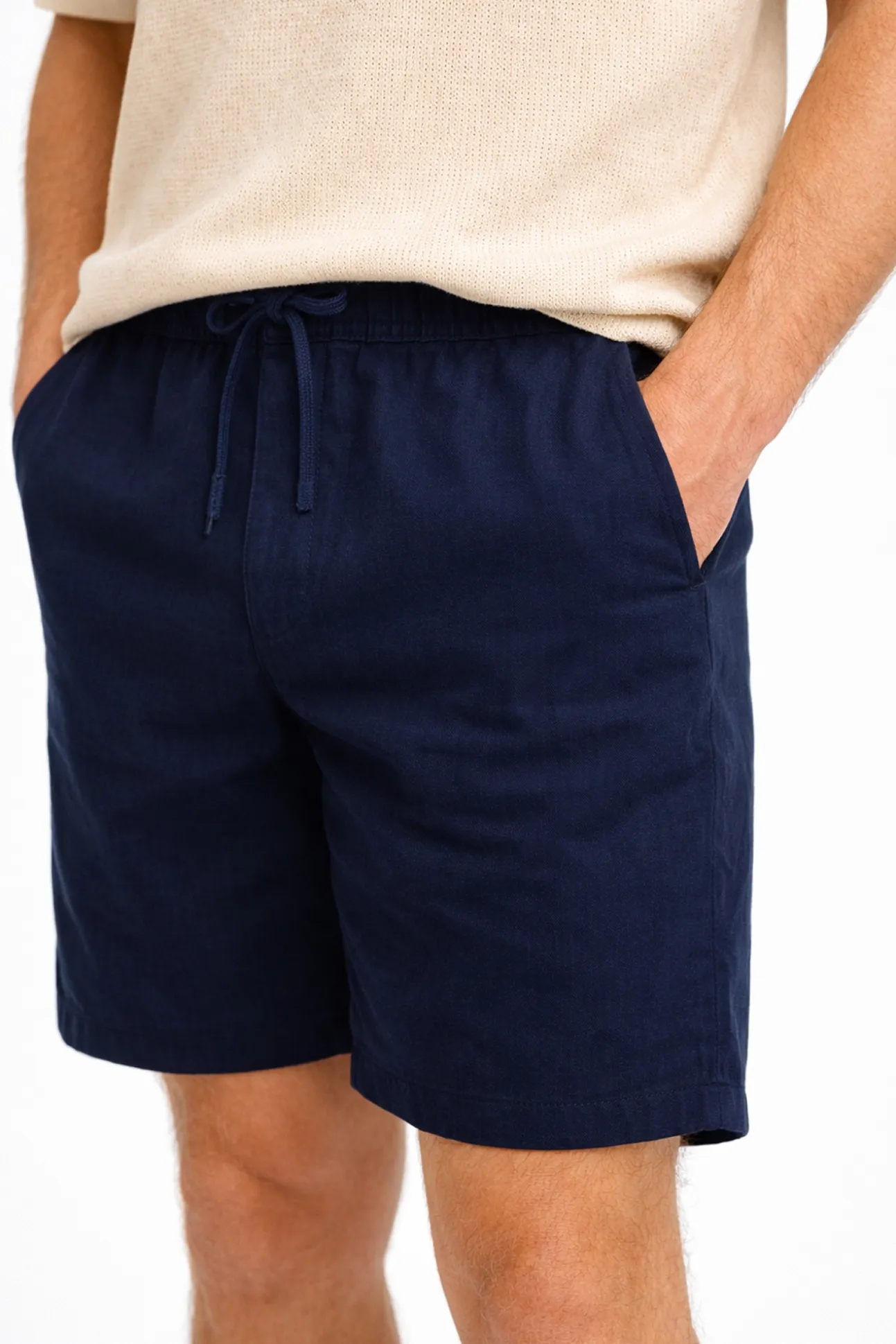 Pantalón corto de lino