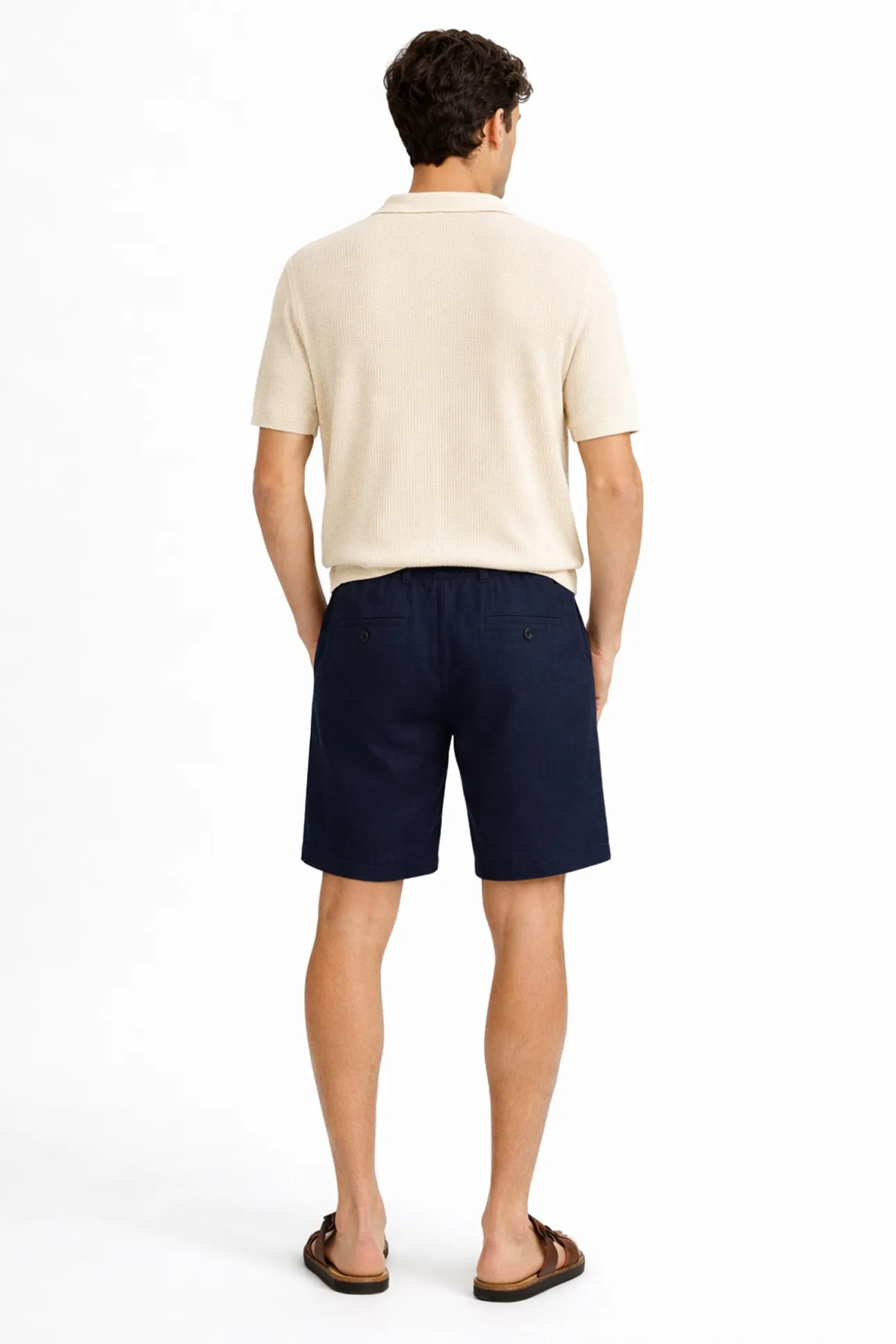 Pantalón corto de lino