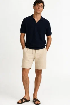Pantalón corto de lino