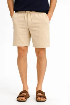 Pantalón corto de lino