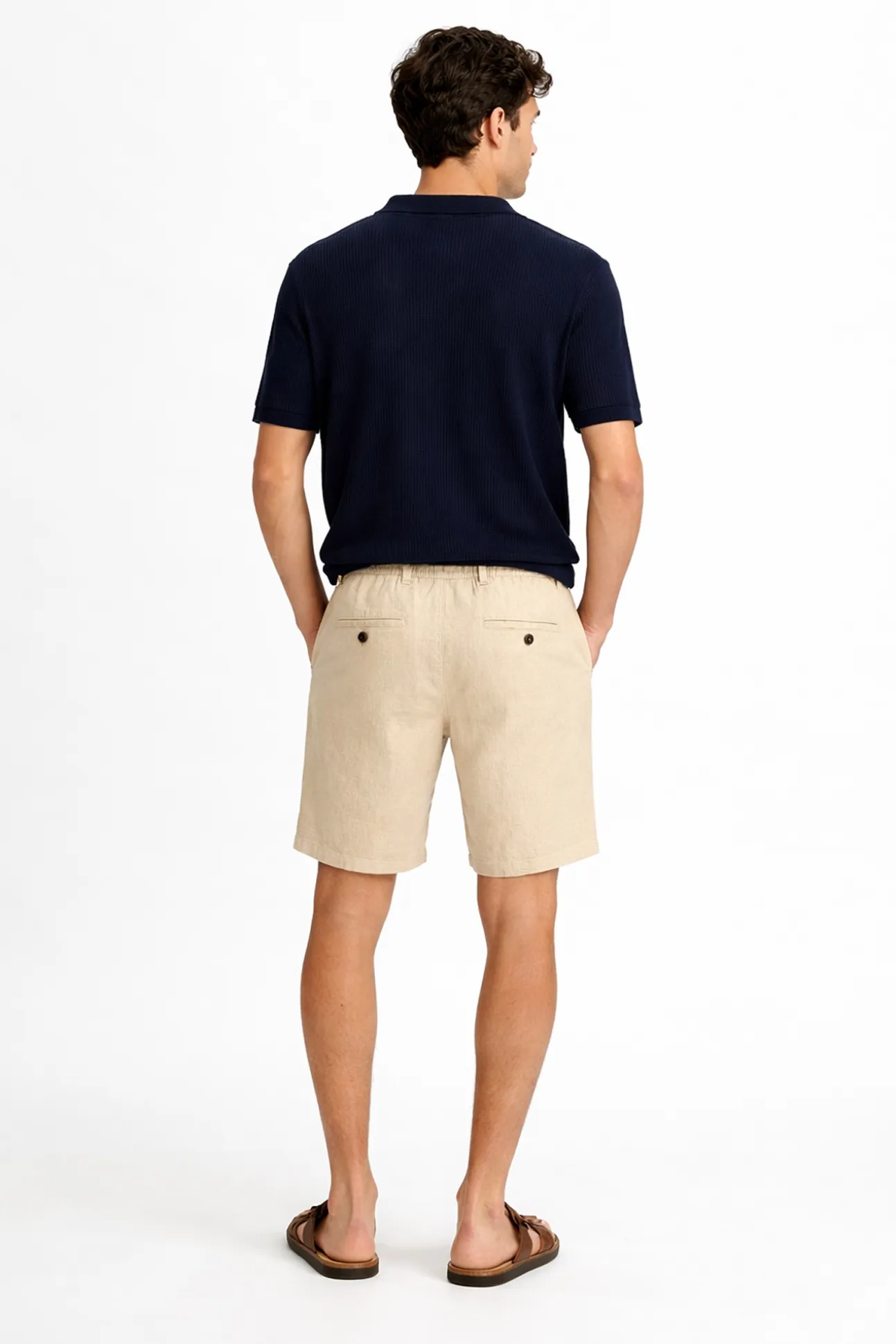 Pantalón corto de lino