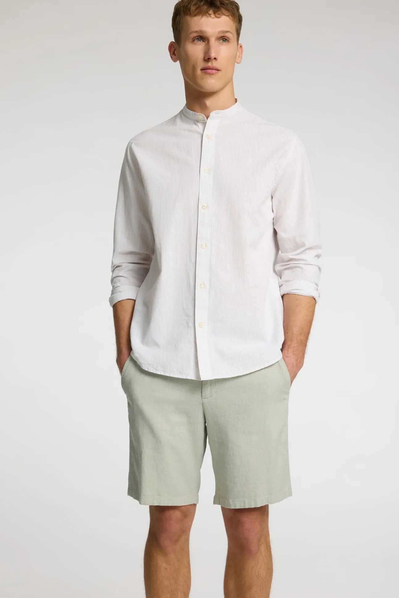 Pantalón corto de lino