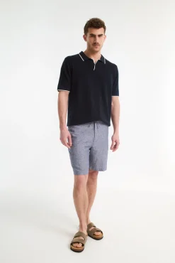 Pantalón corto de lino