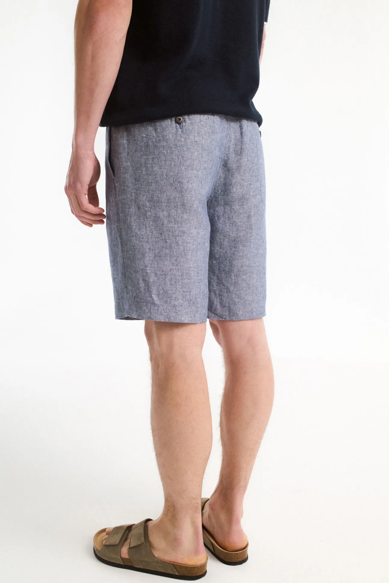 Pantalón corto de lino