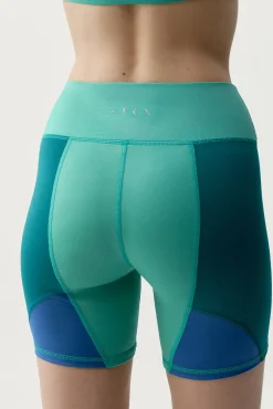 Pantalón corto deportivo Darana azul y verde