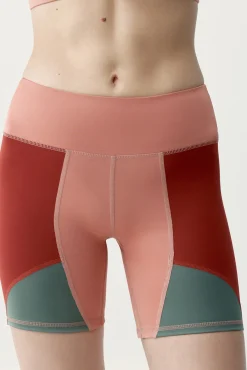 Pantalón corto deportivo Darana coral rojo/verde