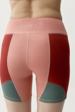 Pantalón corto deportivo Darana coral rojo/verde