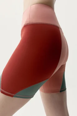 Pantalón corto deportivo Darana coral rojo/verde