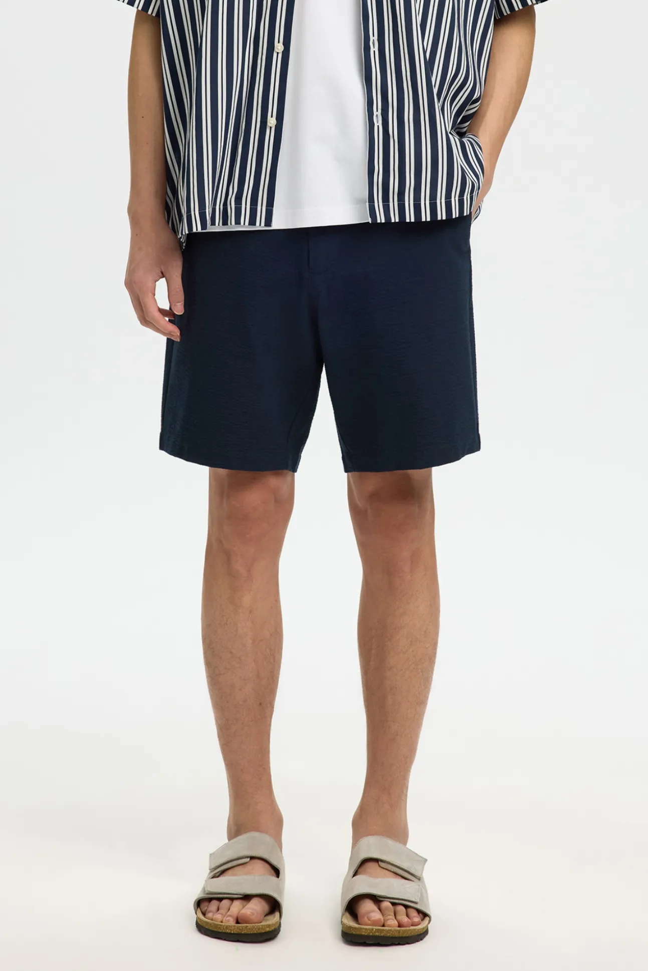 Pantalón corto tejido estructura