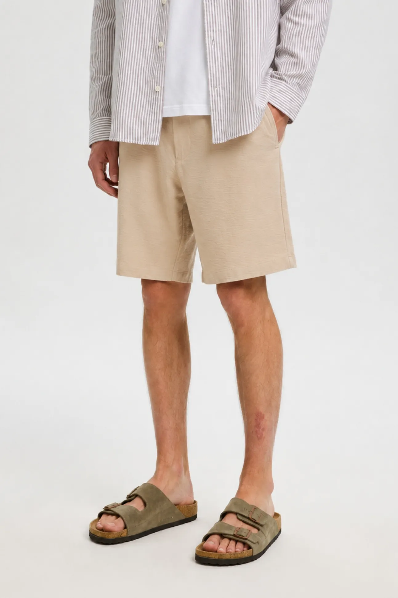 Pantalón corto tejido estructura