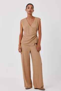 Pantalón de punto ancho