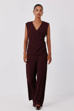 Pantalón de punto ancho