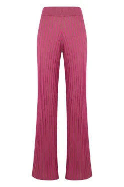 Pantalón de punto canalé
