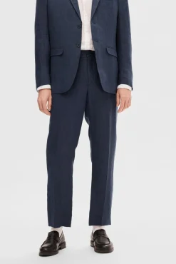 Pantalón de traje 100% lino.