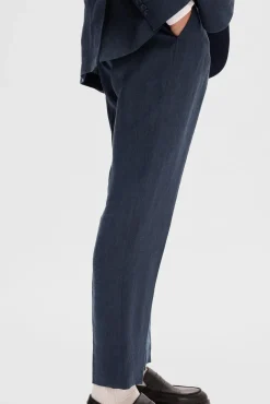 Pantalón de traje 100% lino.