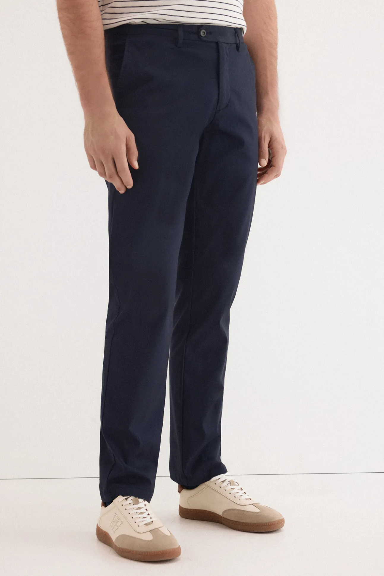 Pantalón estructura dobby regular
