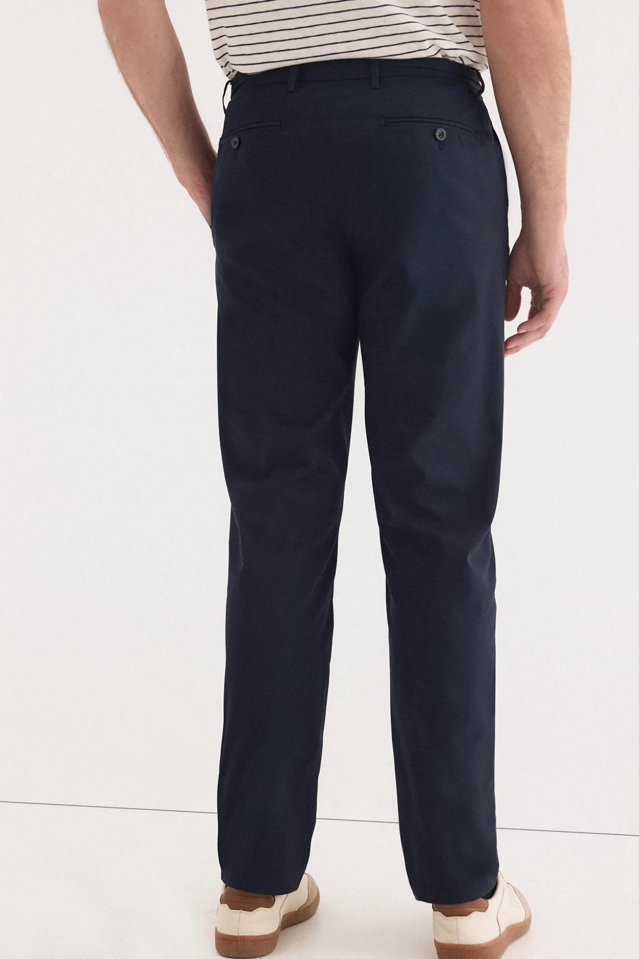 Pantalón estructura dobby regular