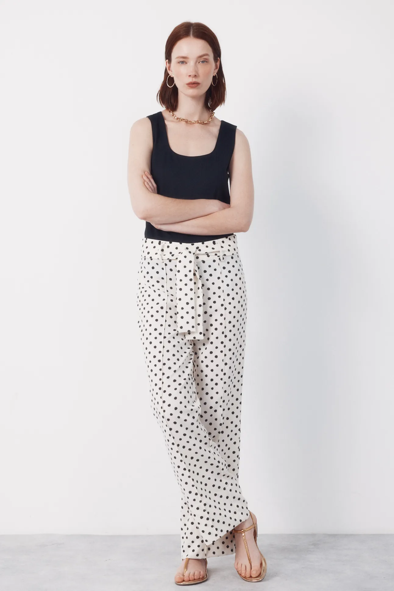 Pantalón estructura fluído