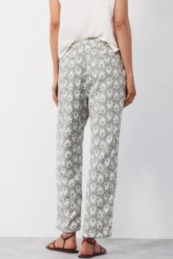 Pantalón fluído estampado