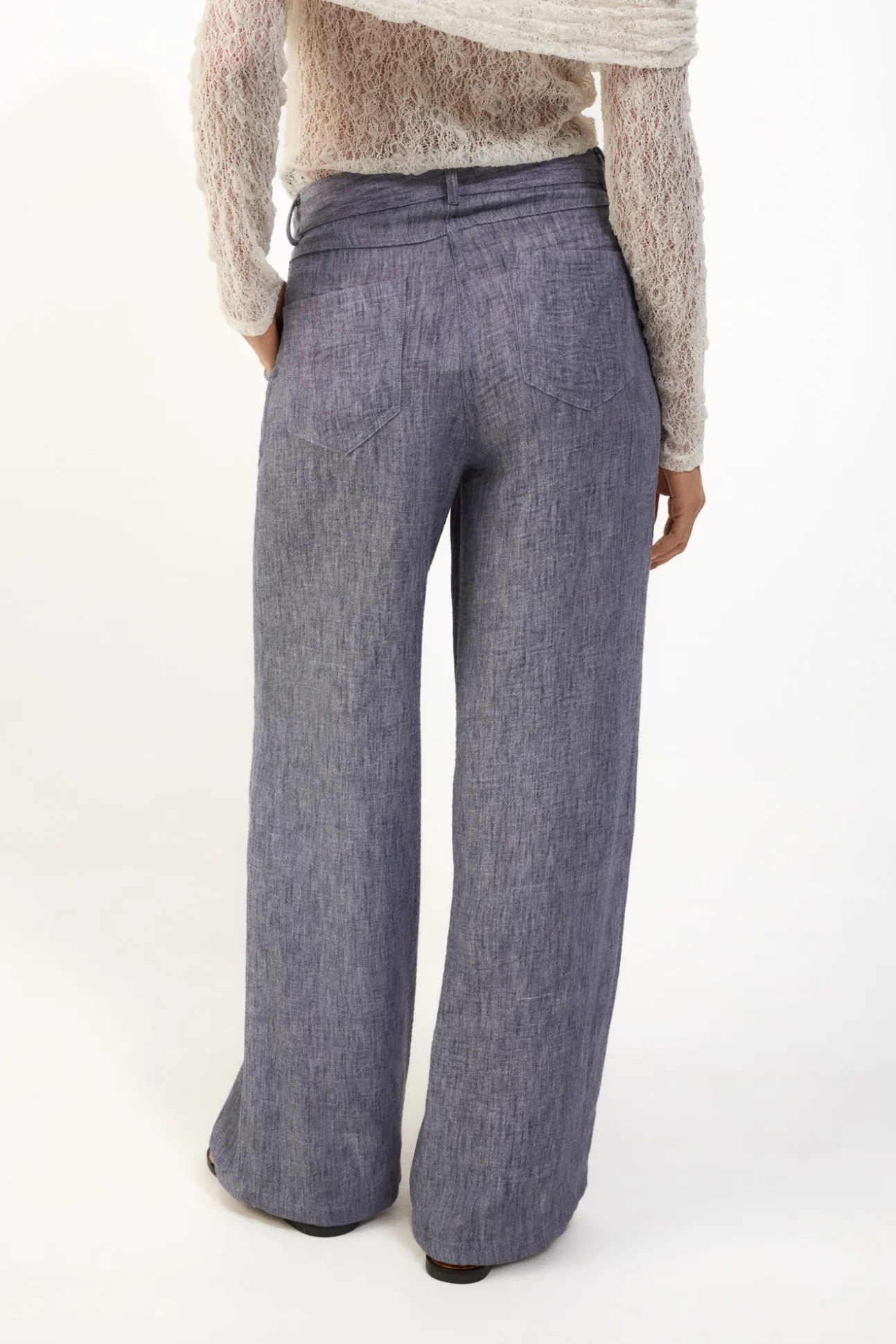Pantalón fluído índigo