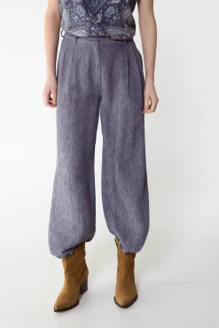 Pantalón fluído índigo