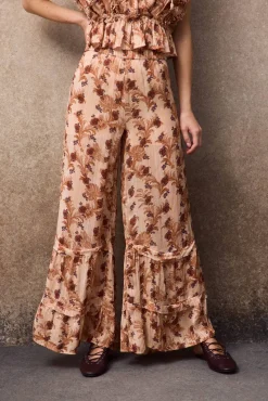 Pantalón fluido estampado