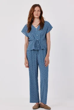 Pantalón fluido estampado