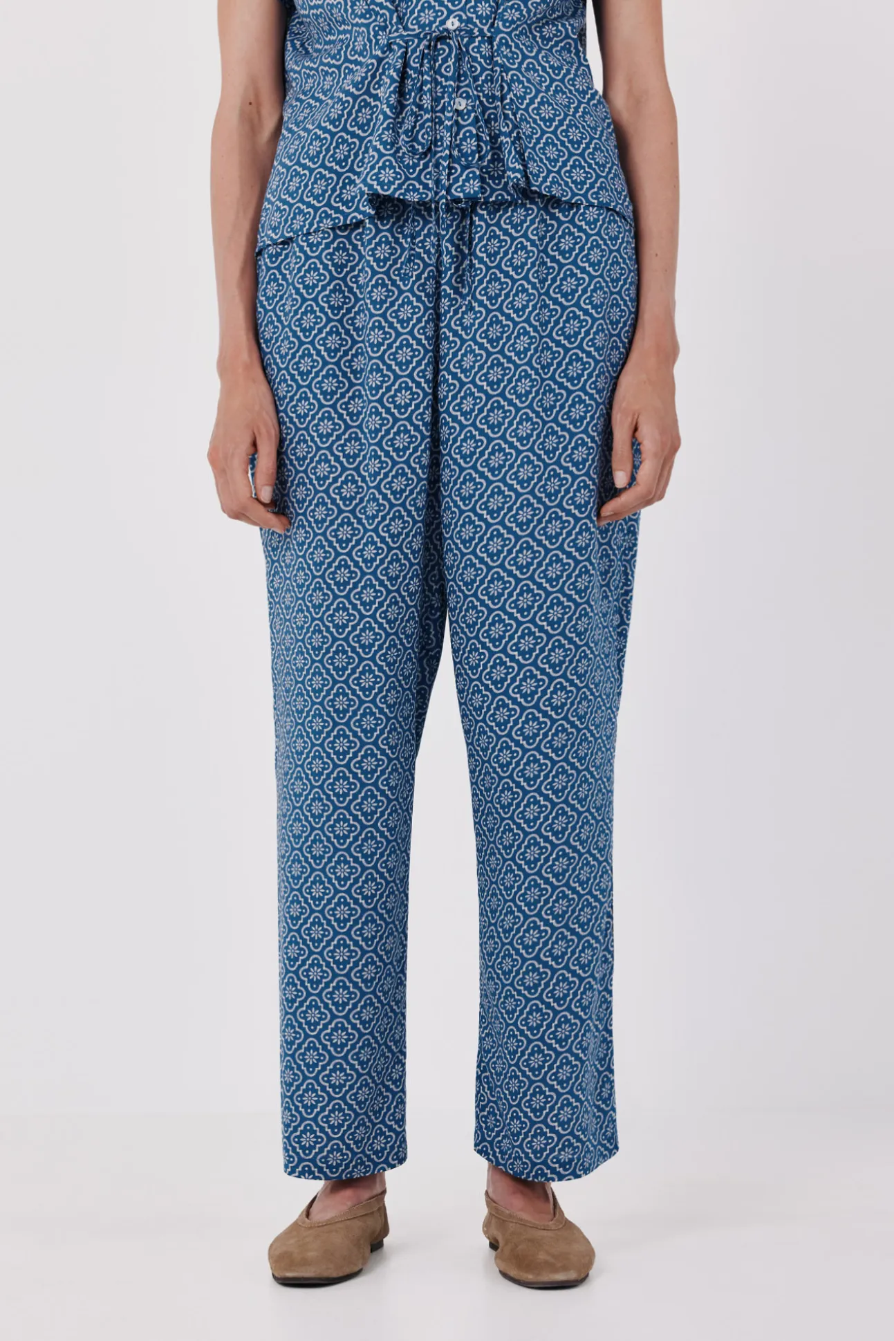 Pantalón fluido estampado