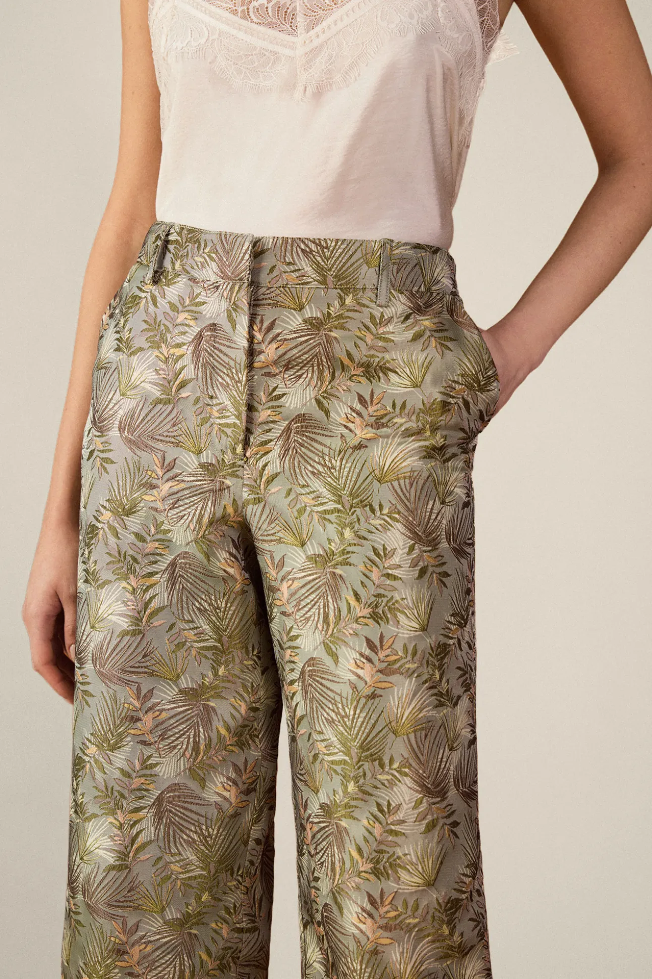 Pantalón jacquard