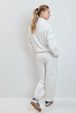 Pantalón largo ancho blanco