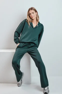 Pantalón largo ancho verde