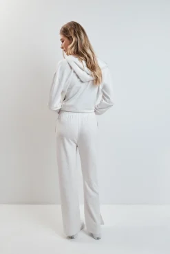 Pantalón largo ancho viscosa suave gris