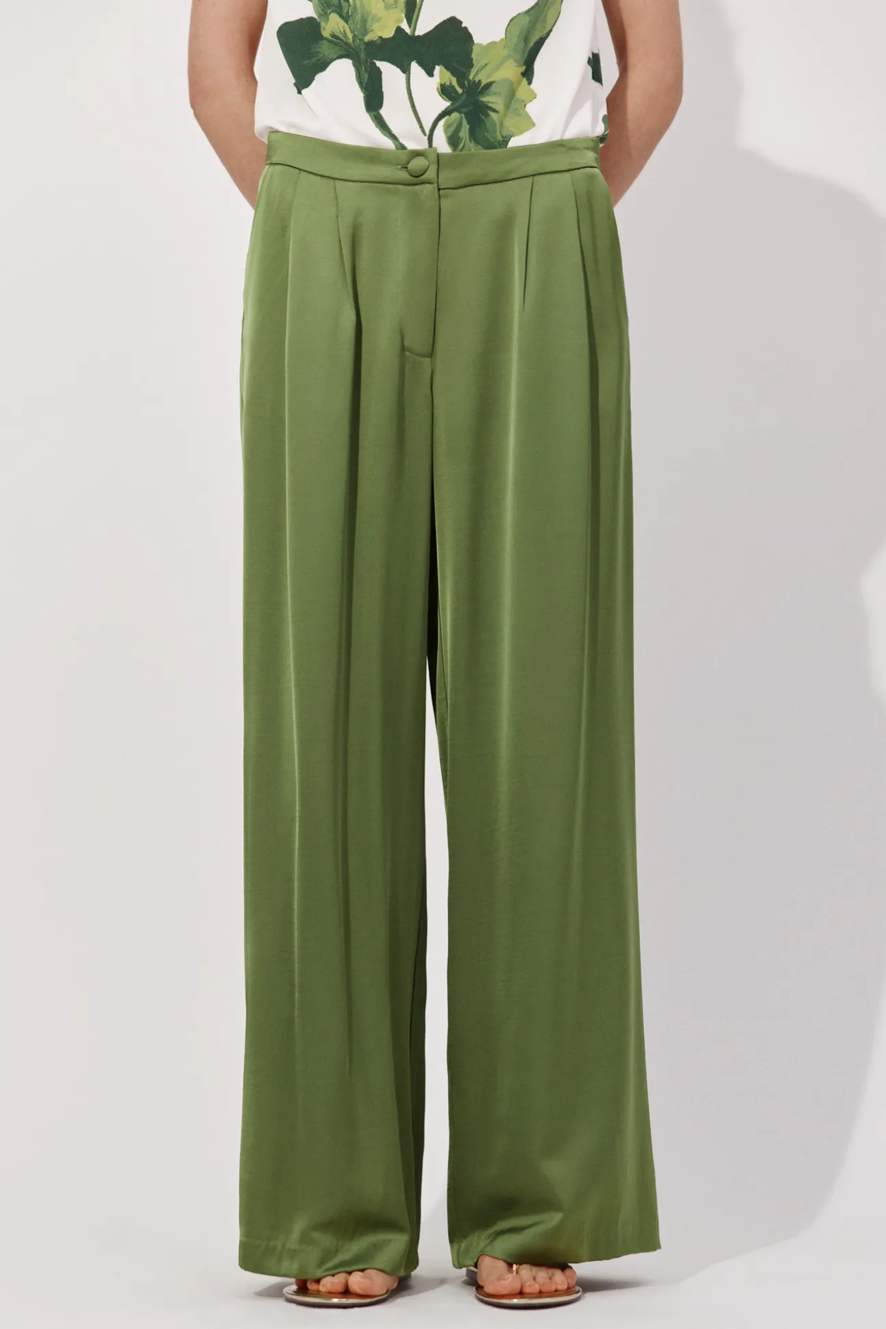 Pantalón palazzo con pinzas