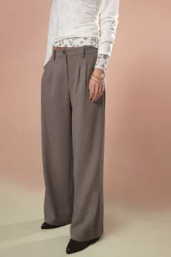 Pantalón pinzas recto