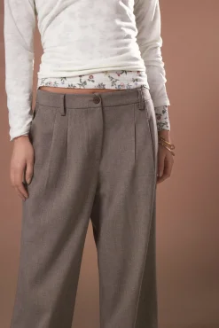 Pantalón pinzas recto