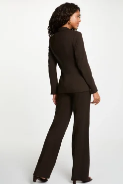Pantalón recto de tiro alto