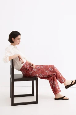 Pantalón recto estampado