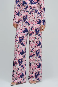 Pantalón regular con estampado floral