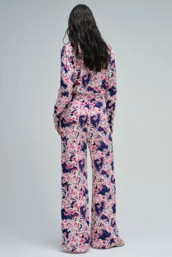 Pantalón regular con estampado floral
