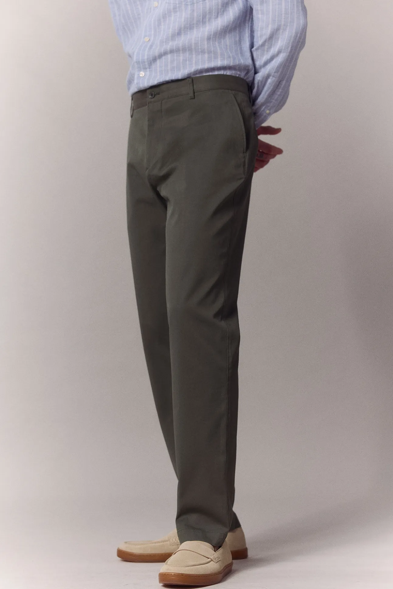 Pantalón traje coordinado algodón